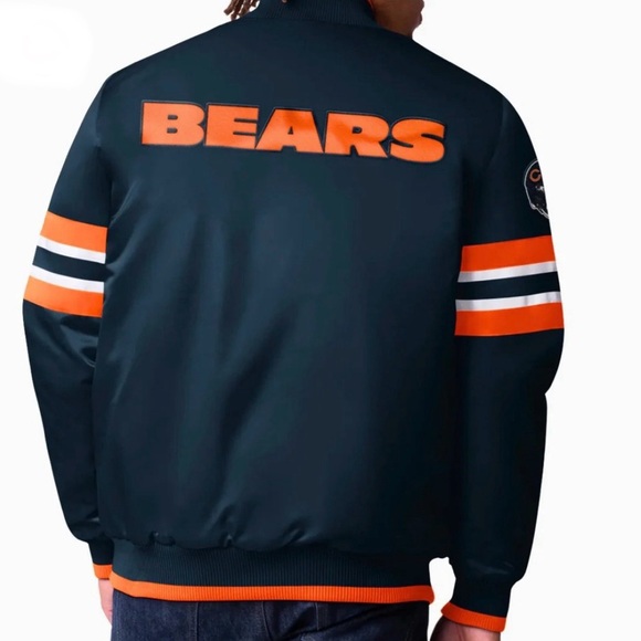 Chicago Bears Starter Scout I Full-Snap Varsity Jacket | Discontinued | Unisex - Picture 2 of 3